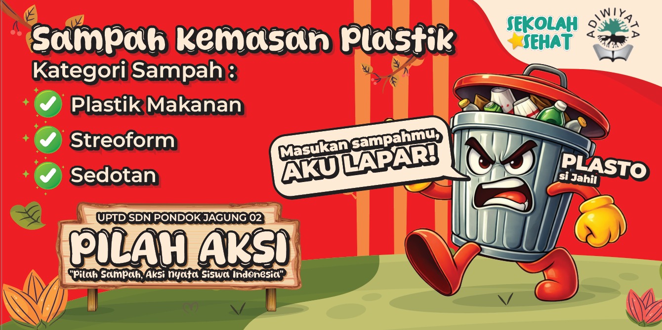 Maskot Memilah Sampah UPTD SDN Pondok Jagung 02