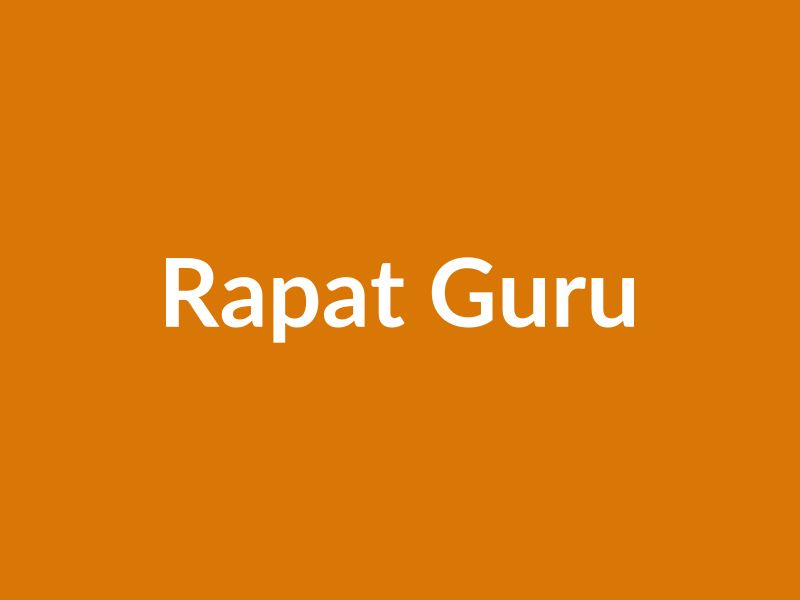 Rapat Guru Persiapan Semester Baru